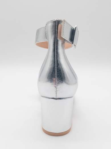 Silver ceremony pumps with 5 cm heel