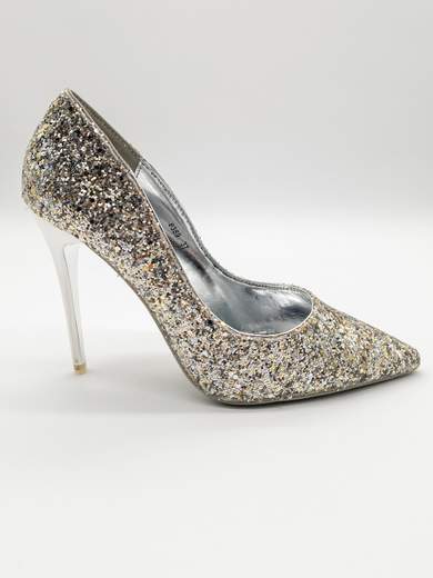 Silver Ceremony Décolleté with 10.5 cm Heel