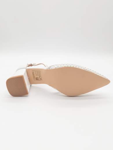 Décolleté da sposa bianca tacco 7 cm