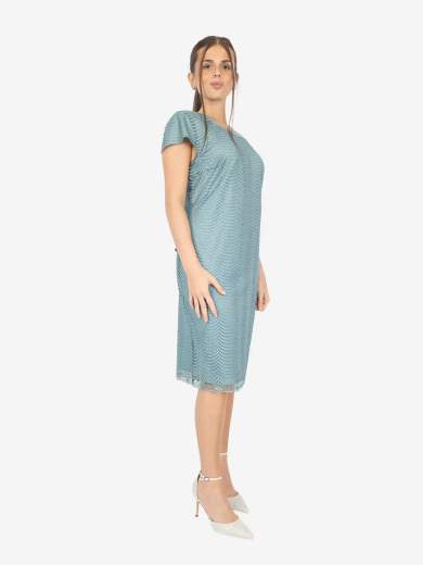 Elegant curvy ceremony set with sheath dress and jacket