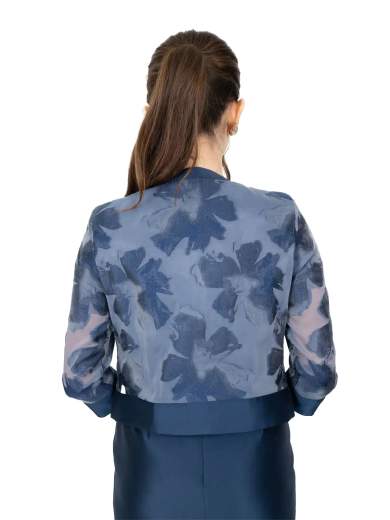 Peg Moda Abito da cerimonia corto a tubino con giacca in organza e seta 264-216