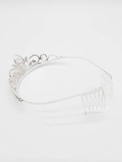 Fashion Jewelry Diadema Corona Argento con Strass per 18 Anni ed Eventi A99035-1000