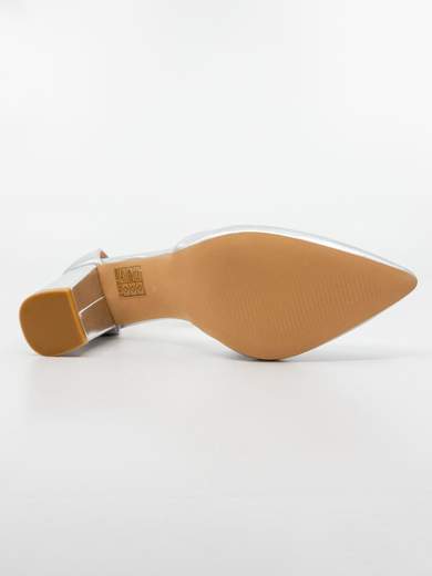 Décolleté Eleganti Argento con Cinturino e Tacco 6 cm