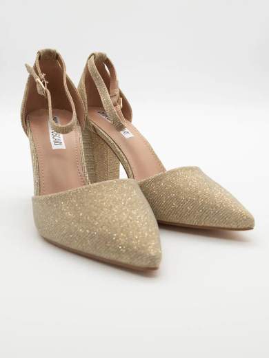 CHIARA FOSCARI Décolleté oro con tacco largo 8,5 cm e cinturino - Chiara Foscari A31-055-ORO