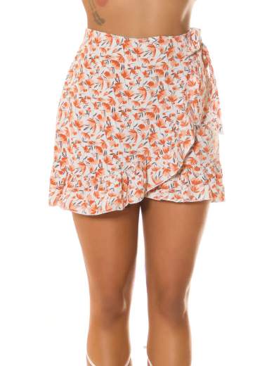 KOUCLA Gonna-pantalone a vita alta con stampa floreale 0000KH031