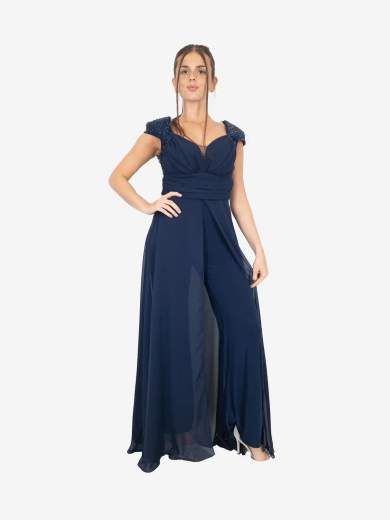 Tuta Elegante da Cerimonia con Stola – Stile e Raffinatezza