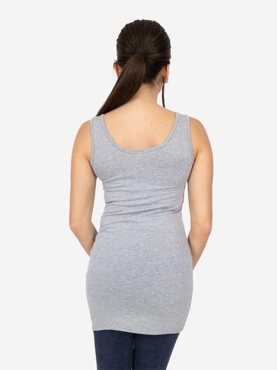 Women's Long Slim Fit Tank Top – Basic Stretch Viscose Model