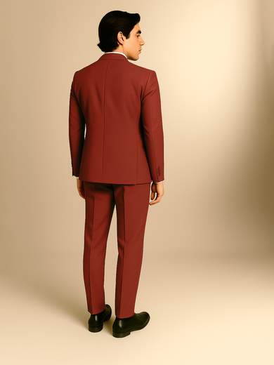 Men's slim fit drop 8 suit jacket and trousers