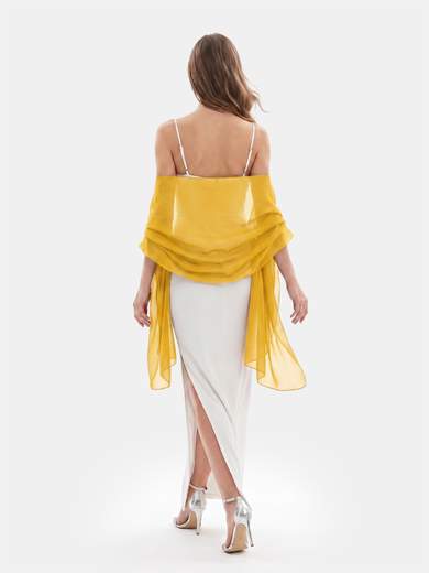 Elegant Solid Color Chiffon Ceremony Stole