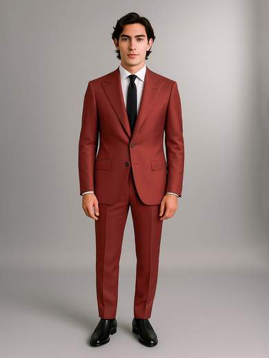 MARCEL MOREL Abito Uomo Slim Fit Drop 8 Giacca e Pantalone Misto Viscosa AB0469-420-AY279A-D8