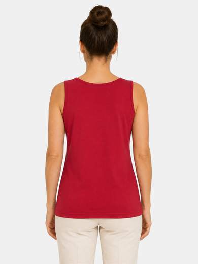 Canotta Donna in Cotone Made in Italy con Stampa Frontale C117-26