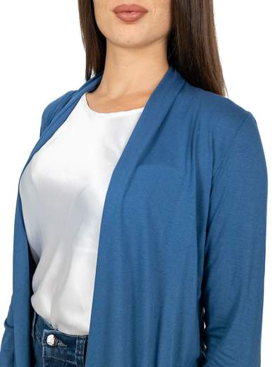 Women’s Long Open Cardigan Slim Fit