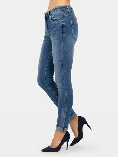 Five-Pocket Stretch Skinny Jeans 3D-9006