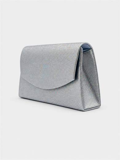Grey Glitter Evening Clutch Bag HL3569-GRIGIO