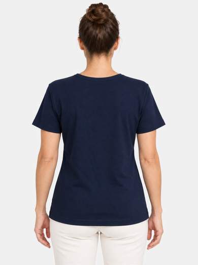 Women's Cotton T-Shirt with Front Print Made in Italy E108