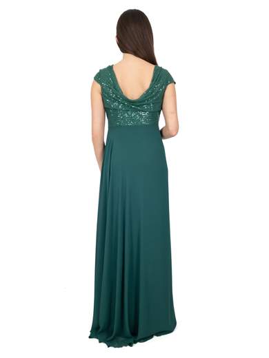 Bianca Brandi Curvy abito-lungo-cerimonia-paillettes-stola-chiffon 29086M