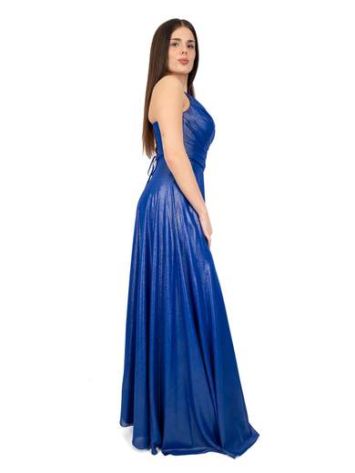 JEAN CRYÒ Vestito cerimonia elegante in tessuto spalmato luccicante