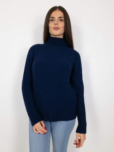 BLUE JOINT Maglione Dolcevita Donna In Lana Con Collo Alto Comodo