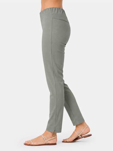Pantaloni Donna Estivi Elasticizzati Slim Fit con Vita Elasticizzata Made in Italy