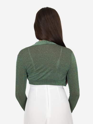 Coprispalle Elegante Corto da cerimonia in Lurex Donna Slim Fit