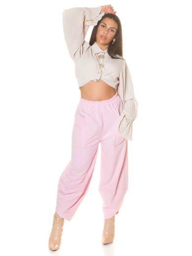 Pantaloni sexy a vita alta Koucla con vestibilità ampia