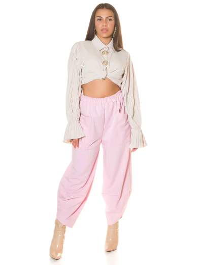 Pantaloni sexy a vita alta Koucla con vestibilità ampia