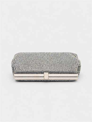 Clutch Gioiello Argento con Strass MD2539-ARGENTO