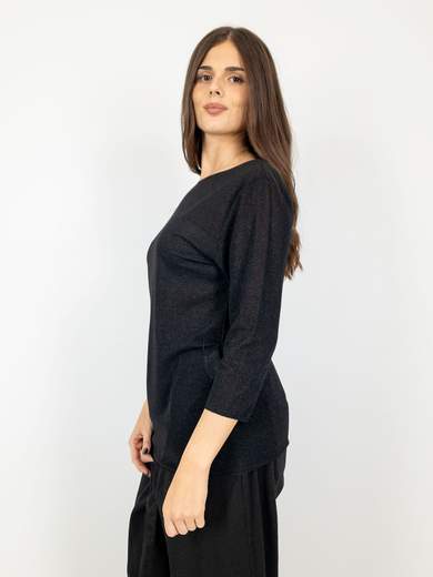 Susy Star Maglia Curvy Elasticizzata con Dettagli Glitterati STY0262