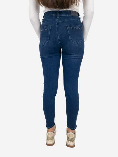 Emanuela Costa Women’s Capri Jeans in Blue Denim