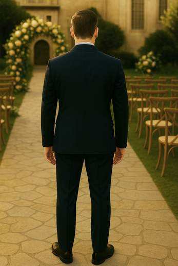 Men’s Formal Suit in 100’s Fresh Wool with Waistcoat