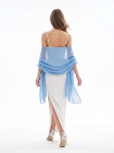 Elegant Solid Color Chiffon Ceremony Stole