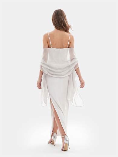 Elegant Solid Color Chiffon Ceremony Stole