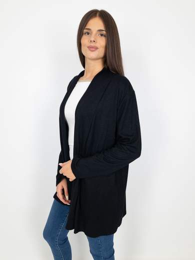 STRABELLO Women’s Long Plus Size Winter Cardigan Without Buttons in Viscose CARD-05