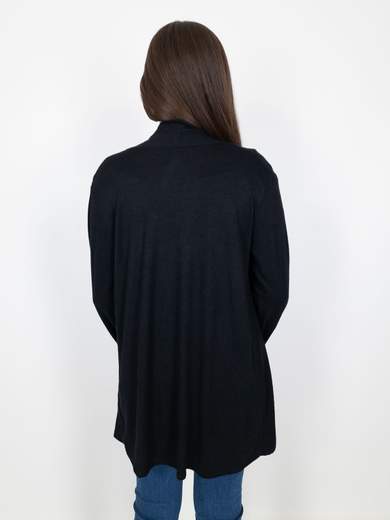 Cardigan Donna Lungo Curvy Senza Bottoni