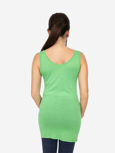 Women's Long Slim Fit Tank Top – Basic Stretch Viscose Model