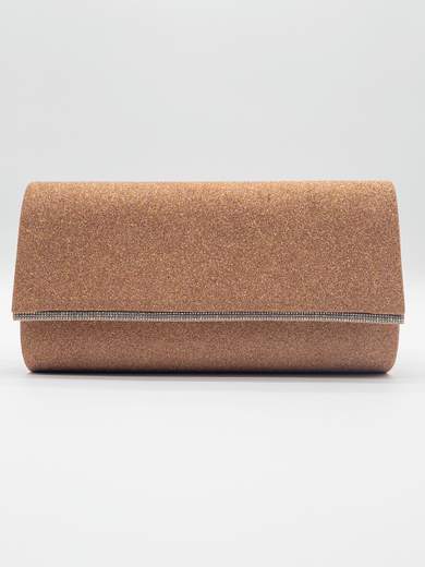 Pochette da Cerimonia Bronzo Glitterata Elegante