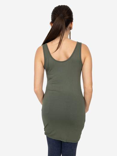 Women's Long Slim Fit Tank Top – Basic Stretch Viscose Model