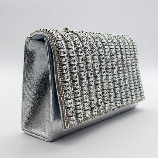 MICHELLE MOON Pochette Cerimonia Argento con Catenella HD1323-ARGENTO