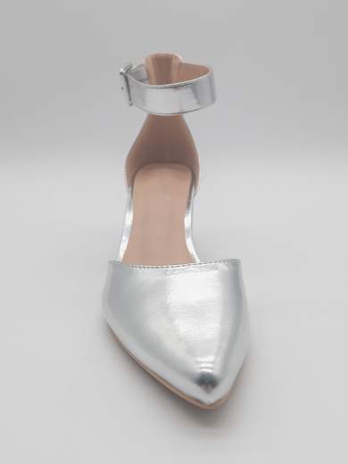 Silver ceremony pumps with 5 cm heel