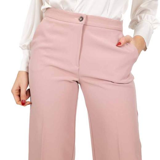Pantaloni a Palazzo Eleganti Stile Raffinato per Donne con Vita Alta
