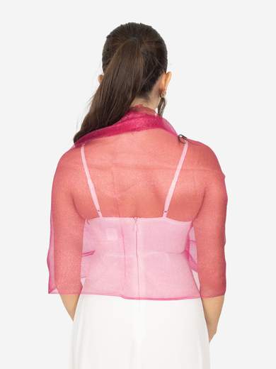 STRABELLO CERIMONIA Stola da Cerimonia in Seta e Lurex con Doppio Velo – 66x188 cm STOLA-SETA