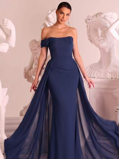 Fabiana Ferri Abito Monospalla Lungo a Sirena con Gonna Staccabile 31251