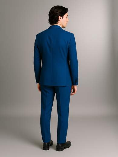 Men's slim fit drop 8 suit jacket and trousers