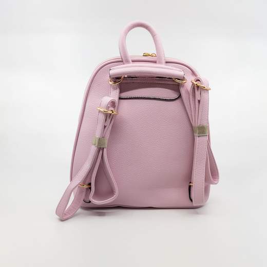 Zaino Borsa Da Donna Rigida Con Spallacci Regolabili E Zip