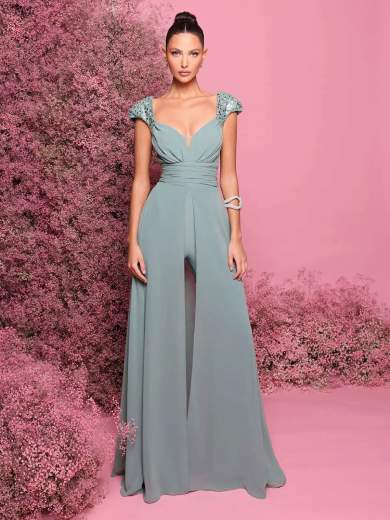 BIANCA BRANDI Tuta Elegante da Cerimonia con Stola 29214