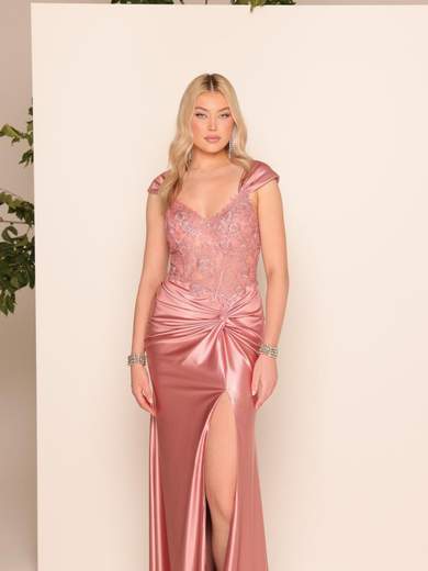 Curvy Mermaid Evening Dress with Embellished Bodice