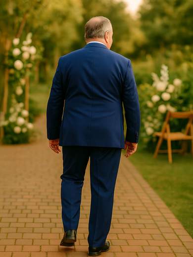 Abito Uomo Drop 0 Extralarge Fit in Fresco di Lana