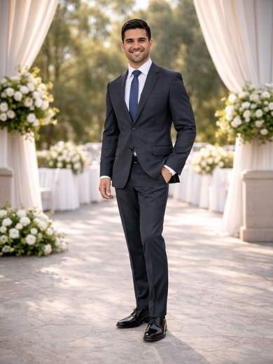 Abito Uomo Fresco di Lana 100% Lana Vergine Regular Fit