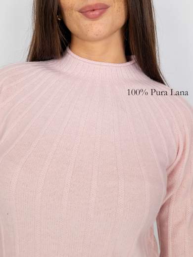 Maglia Lupetto Donna In Pura Lana Calda E Morbida