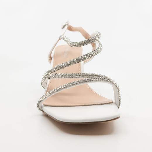 Scarpe da Cerimonia Donna Eleganti con Strass Argento